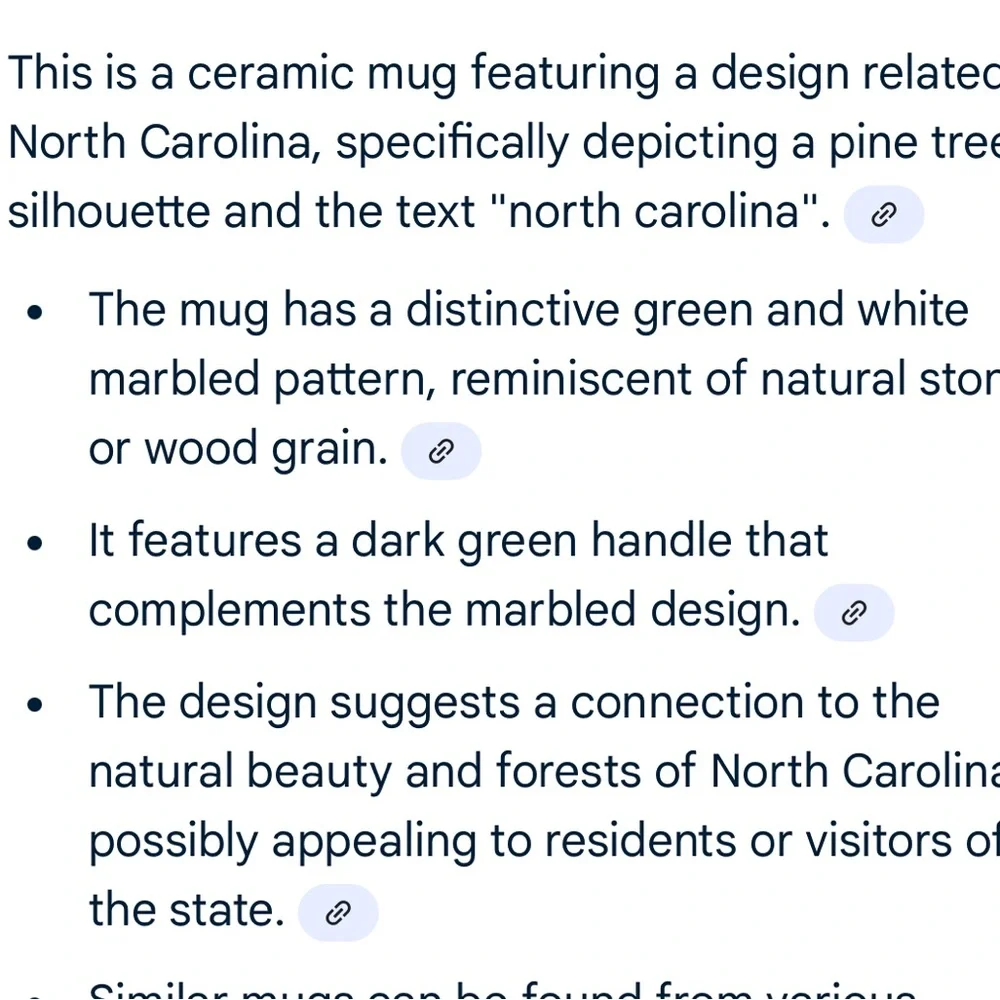 Marbled North Carolina NC Ceramic Tumbler Coffee Mug Cup
